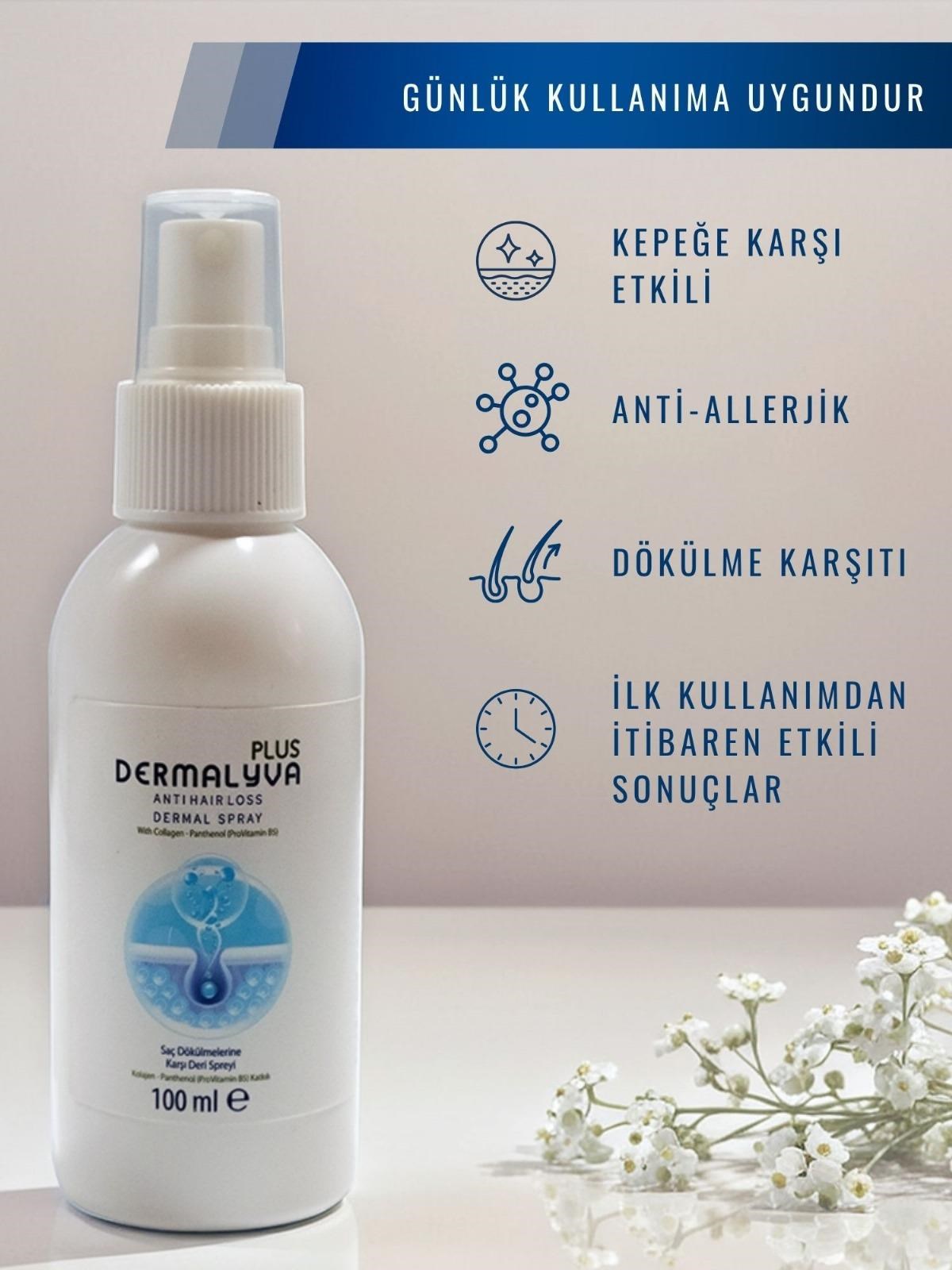 Dermalyva Ozonlu Saç Derisi Losyonu – Saç Ekimi Sonrası Bakım, Kafein & Panthenol Içerikli 100ml