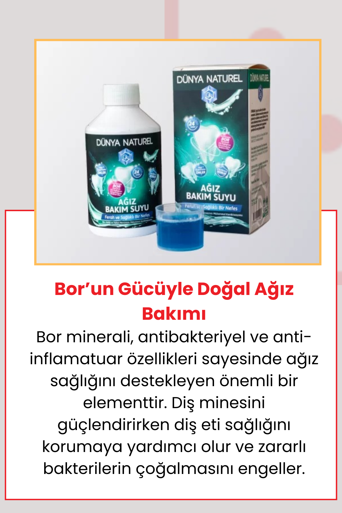 Dünya Naturel Ağız Bakım Suyu 250 ml