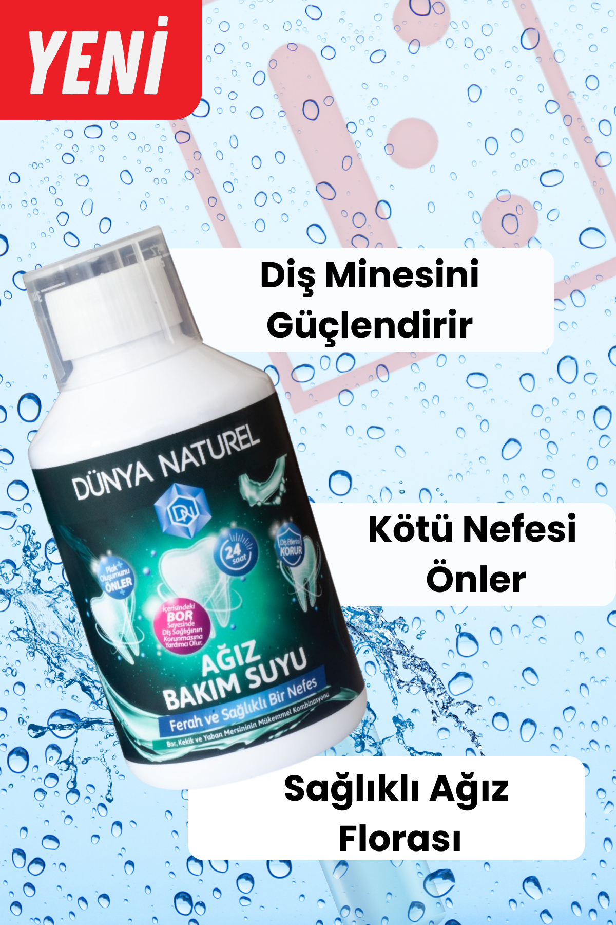 Dünya Naturel Ağız Bakım Suyu 250 ml