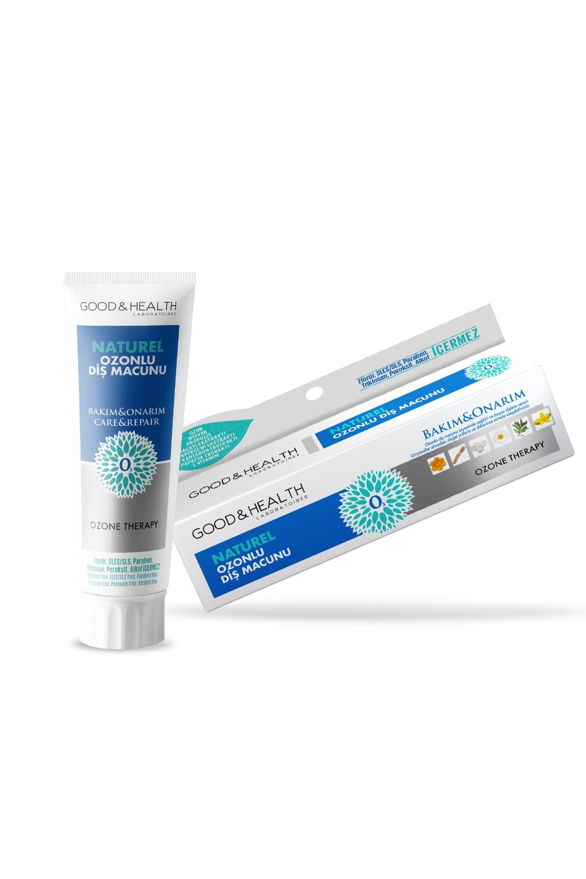GOOD & HEALTH Ozone Therapy Florürsüz Beyazlatıcı Ozonlu Diş Macunu 100 ml