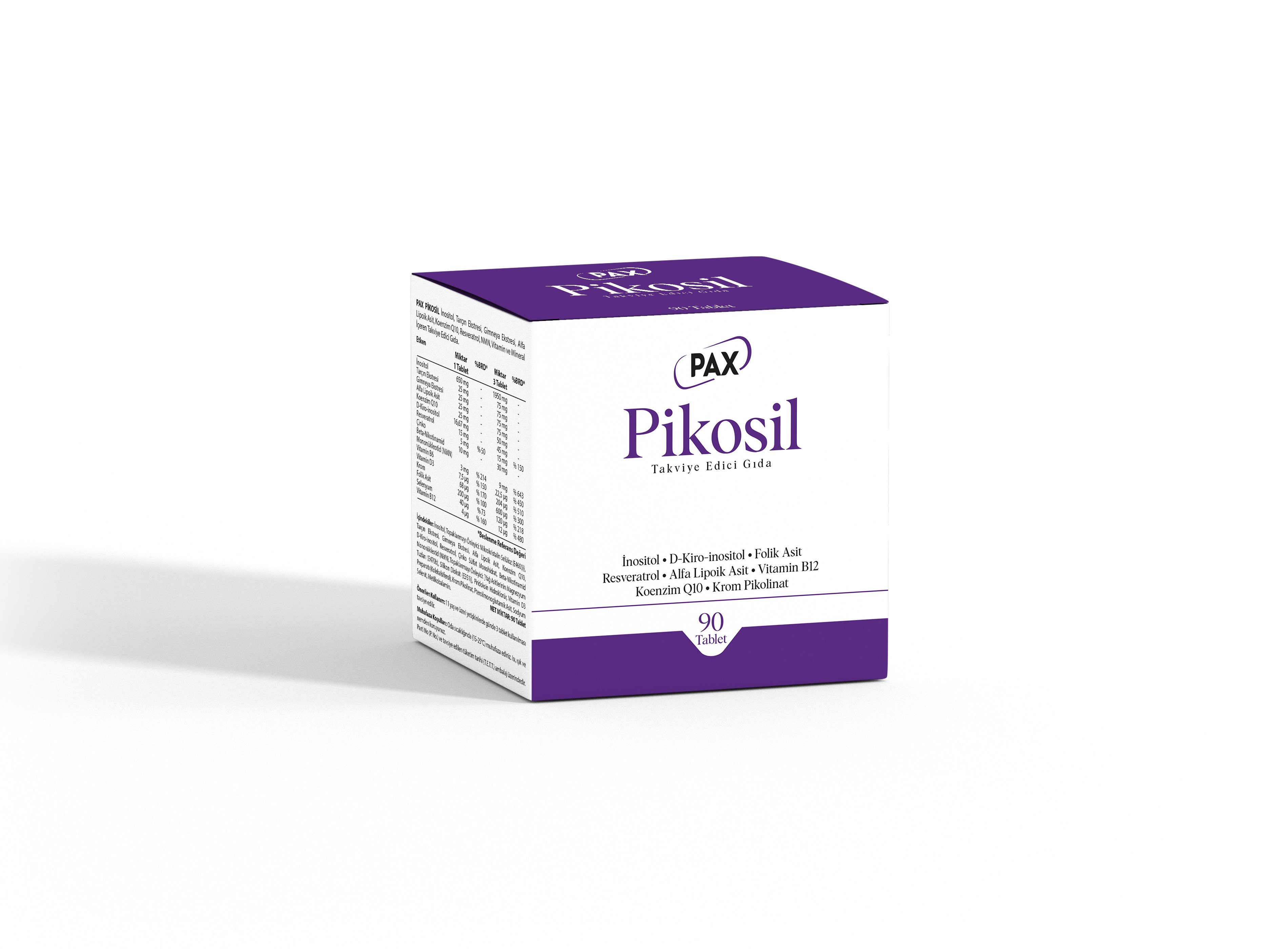 Pax Pikosil Takviye Edici Gıda 90 Tablet