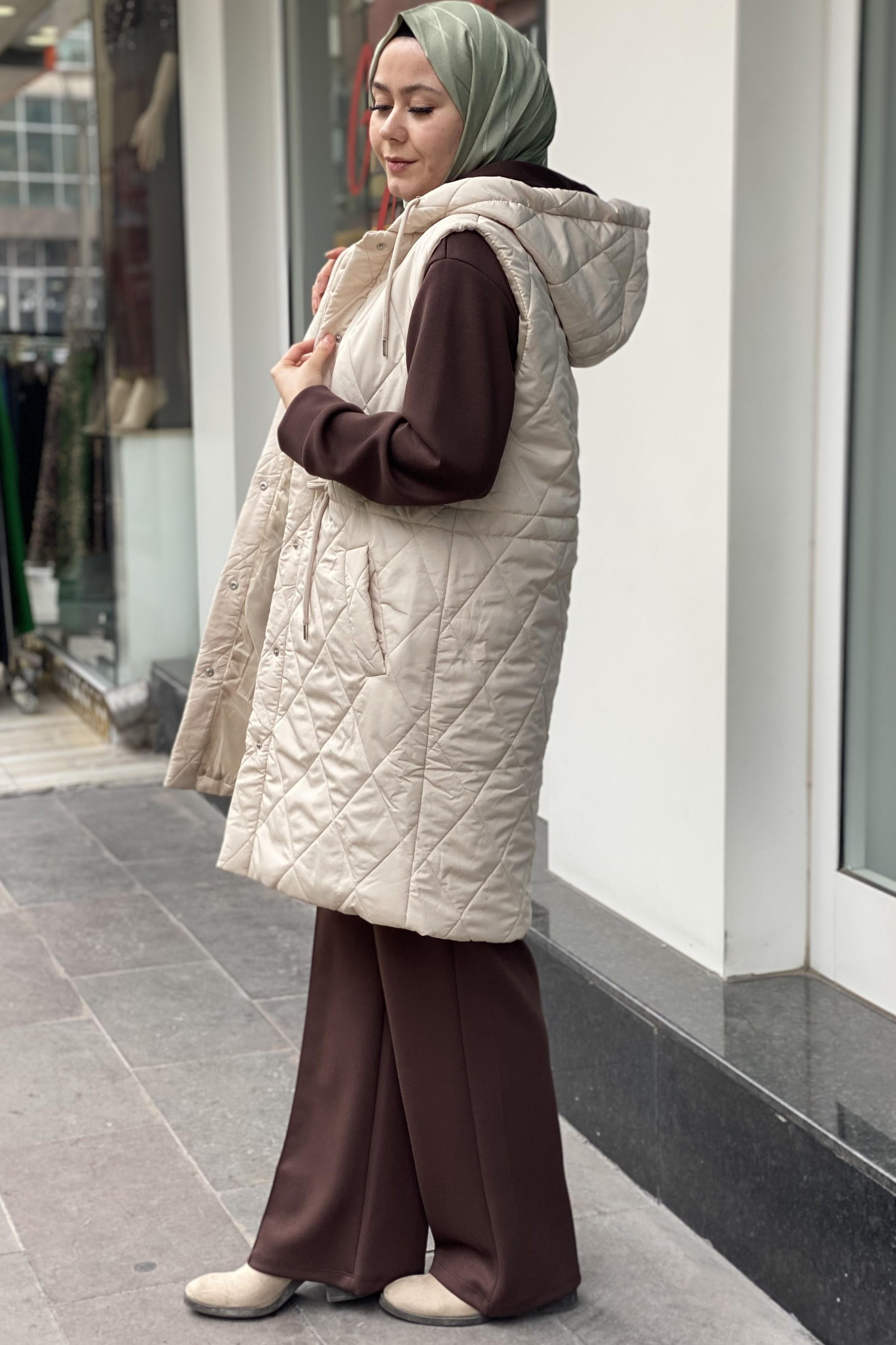 Tesettür 9072 Kapitone yelek