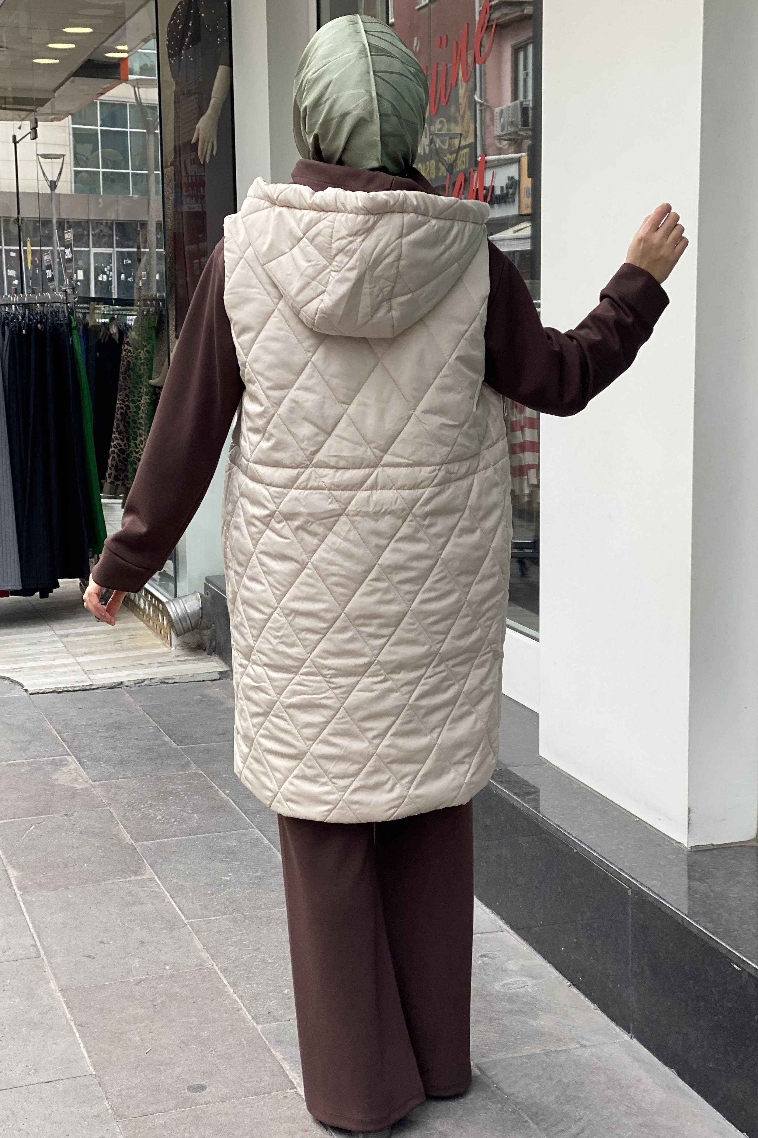 Tesettür 9072 Kapitone yelek