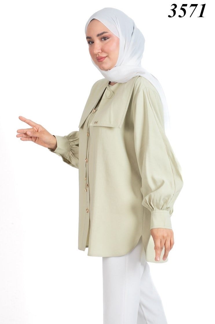 Tripen tesettür 3571 Yakalı tunik