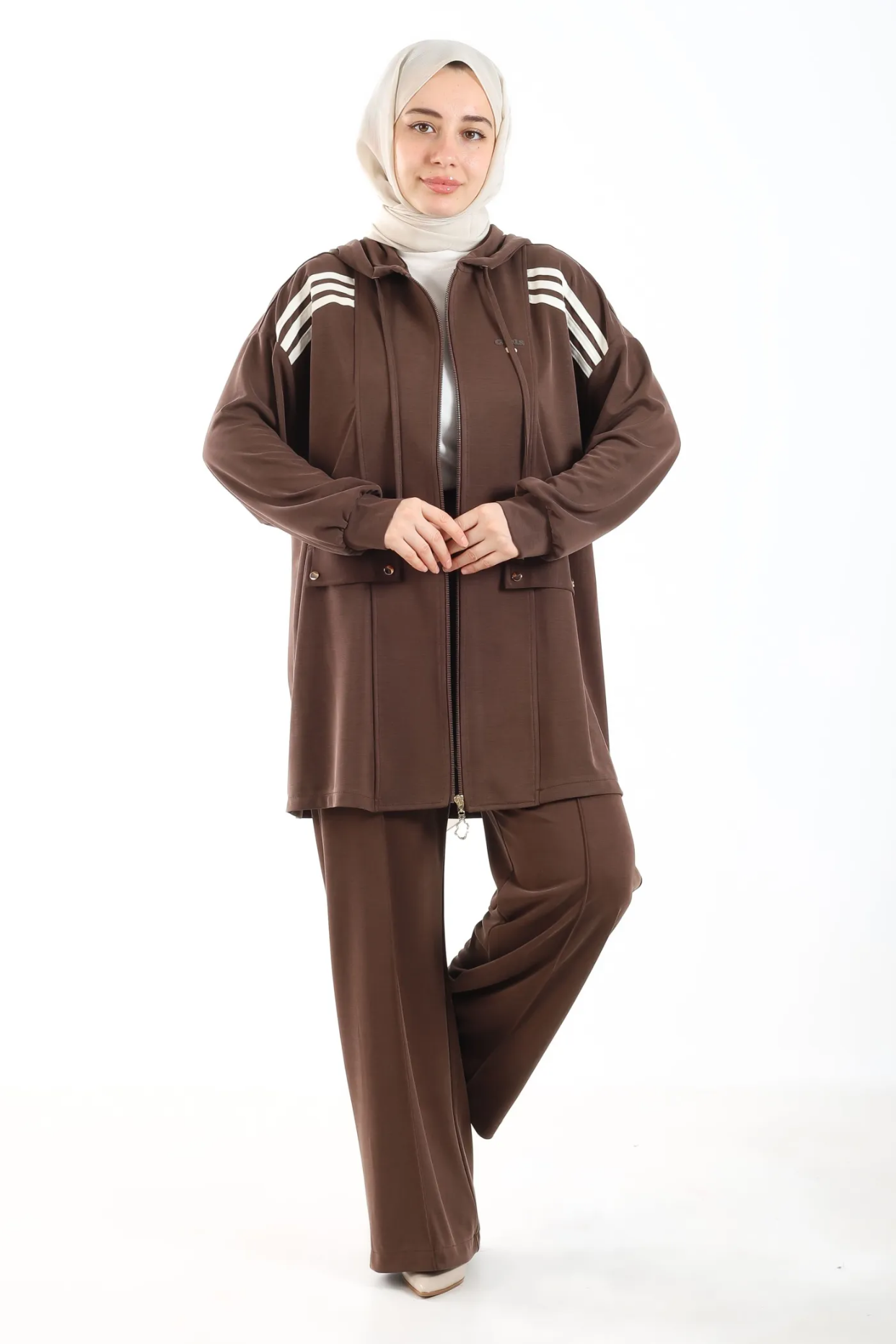 Tripen tesettür 3725 Çizgi detaylı spor takım