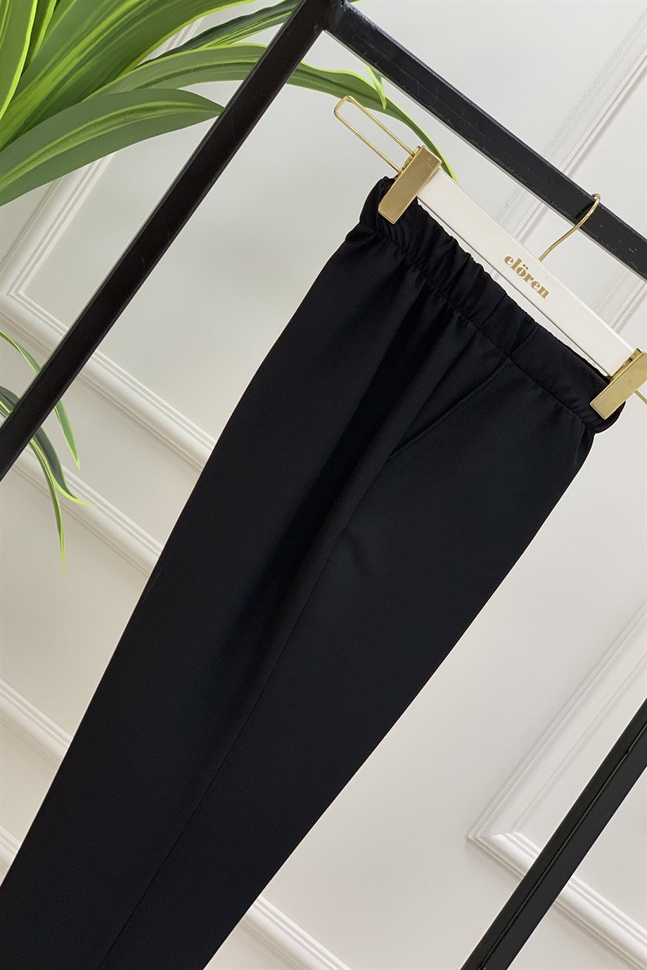 Pantolon Dar Paça Model Kadın Pantolon Siyah 1309 