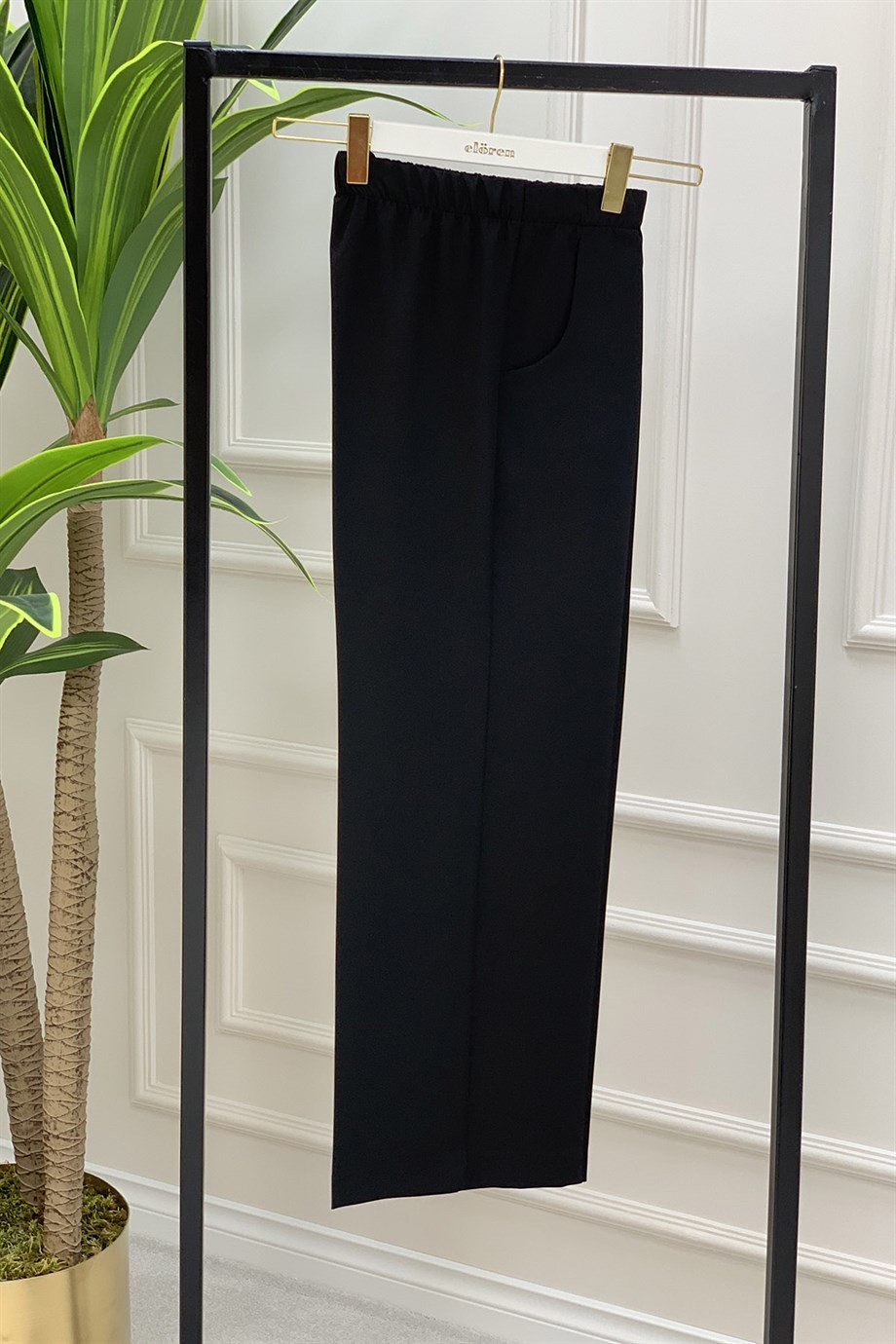 PantolonBol Paça Model Kadın Pantolon Siyah  1193