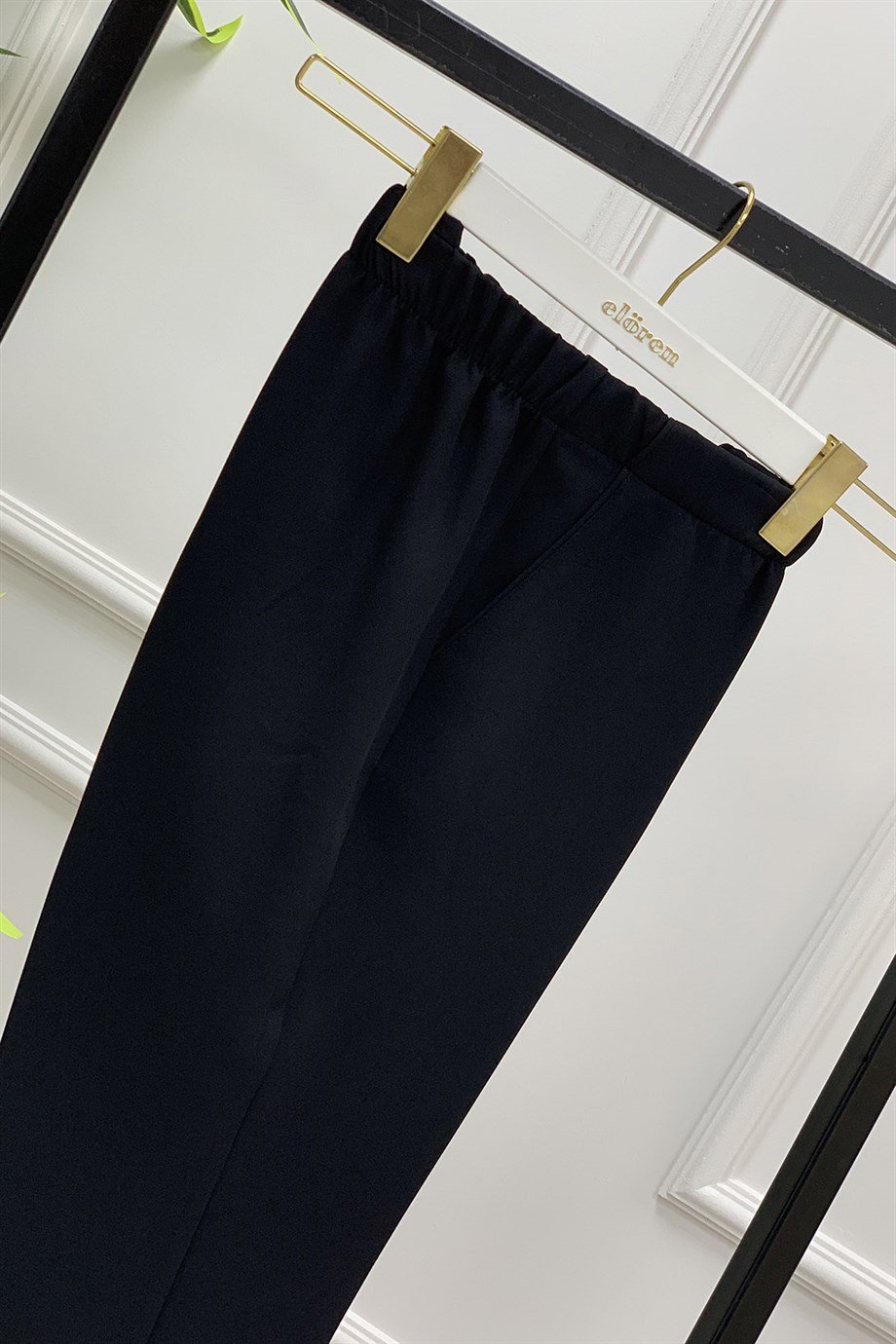 Pantolonİspanyol Paça Model Kadın Pantolon Siyah 1308