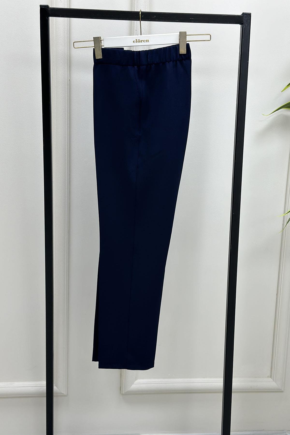 PantolonOzan Aydın Dar Paça Kadın Pantolon Lacivert OZN 5004