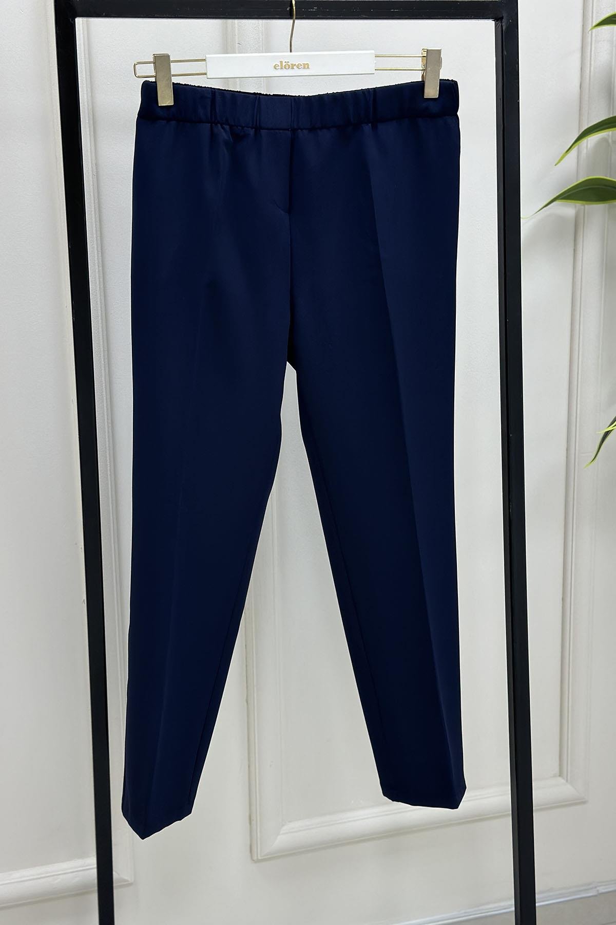 PantolonOzan Aydın Dar Paça Kadın Pantolon Lacivert OZN 5004