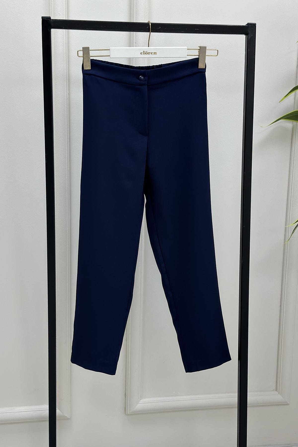 PantolonOzan Aydın Havuç Kesim Pantolon Lacivert OZN 5022