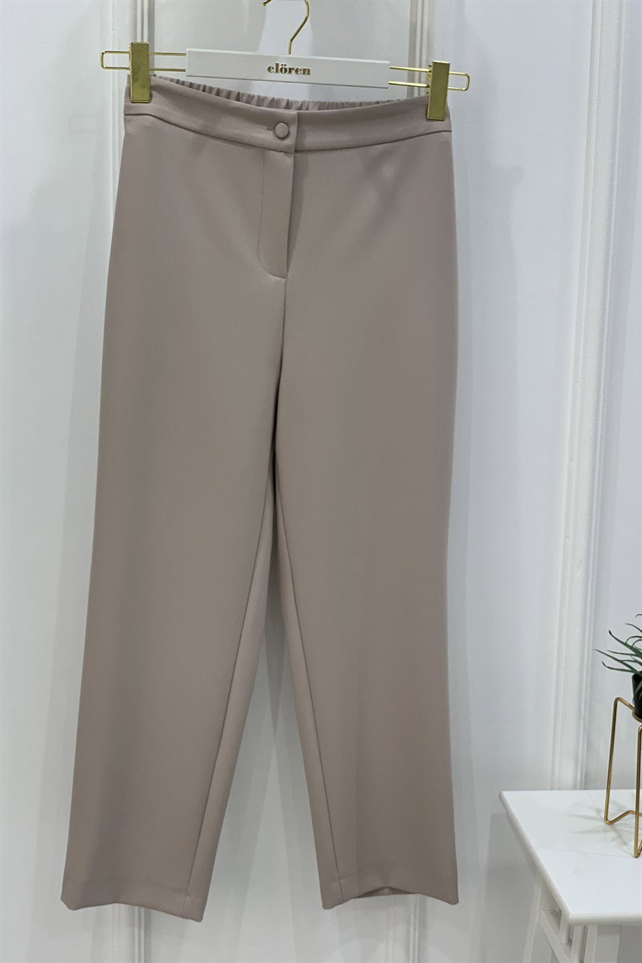 PantolonYusuf Özdemir Havuç Model Kadın Pantolon Taş 1305
