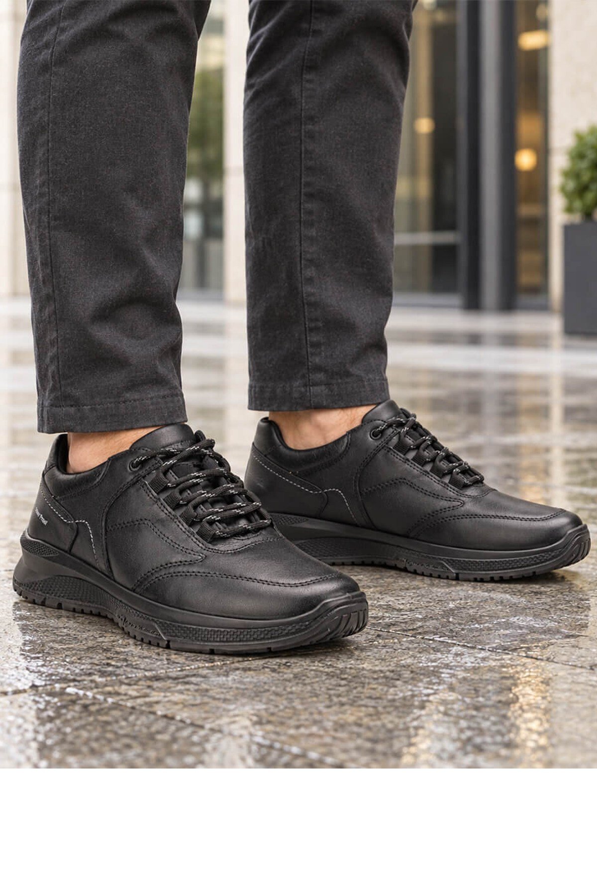 Forelli Proof-2 46115 Erkek Deri Waterproof Comfort Ayakkabı - SİYAH