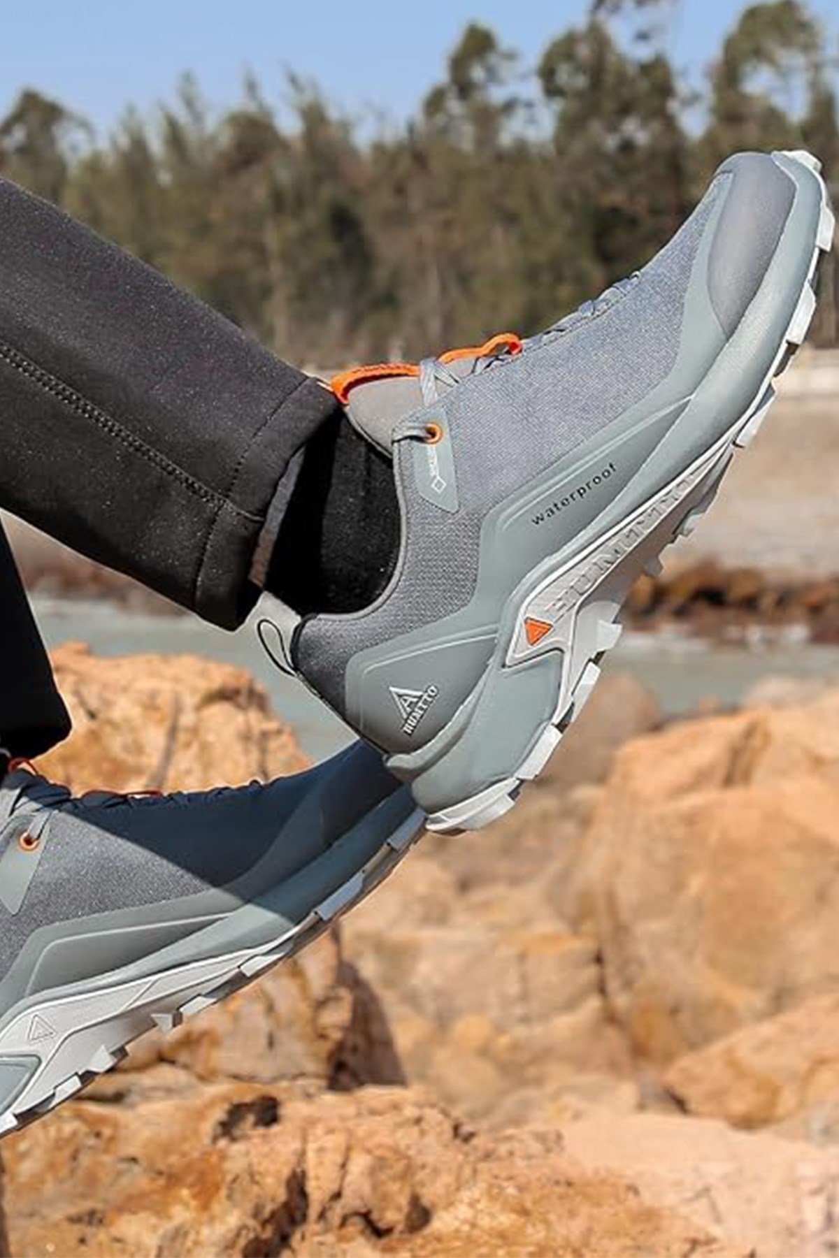 Humtto 110396B-1 Kadın Waterproof Outdoor Ayakkabı - GRİ