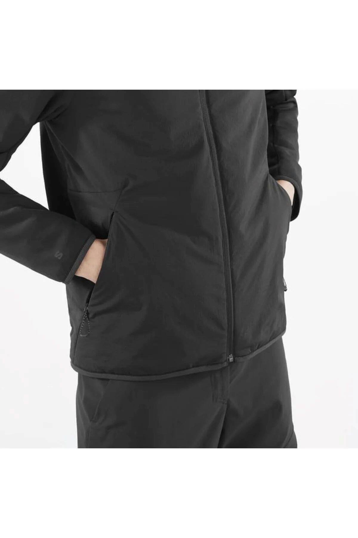 Salomon C22969 Outlıne Hybrıd Warm Hd Primaloft® Thermoplume Yalıtımı Erkek Montu - Siyah