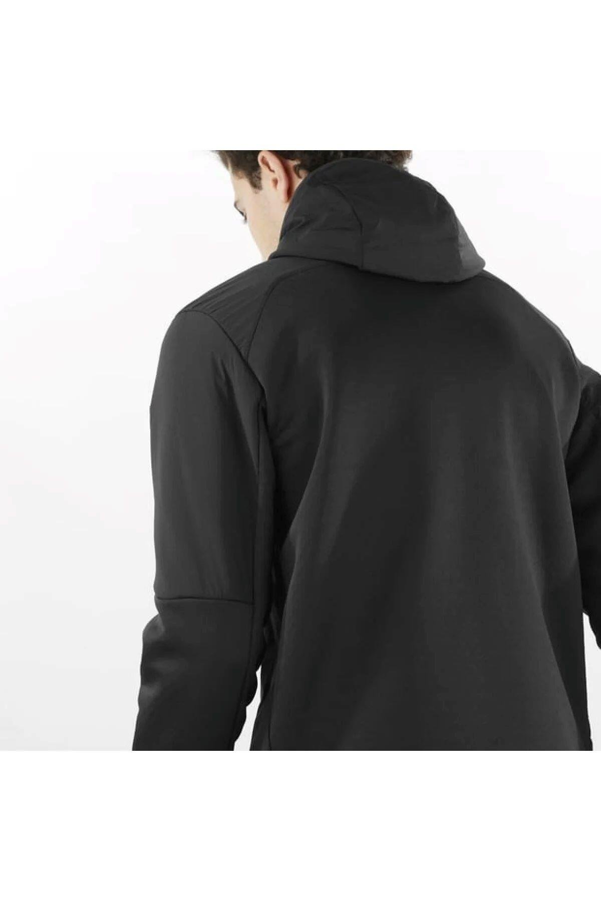 Salomon C22969 Outlıne Hybrıd Warm Hd Primaloft® Thermoplume Yalıtımı Erkek Montu - Siyah