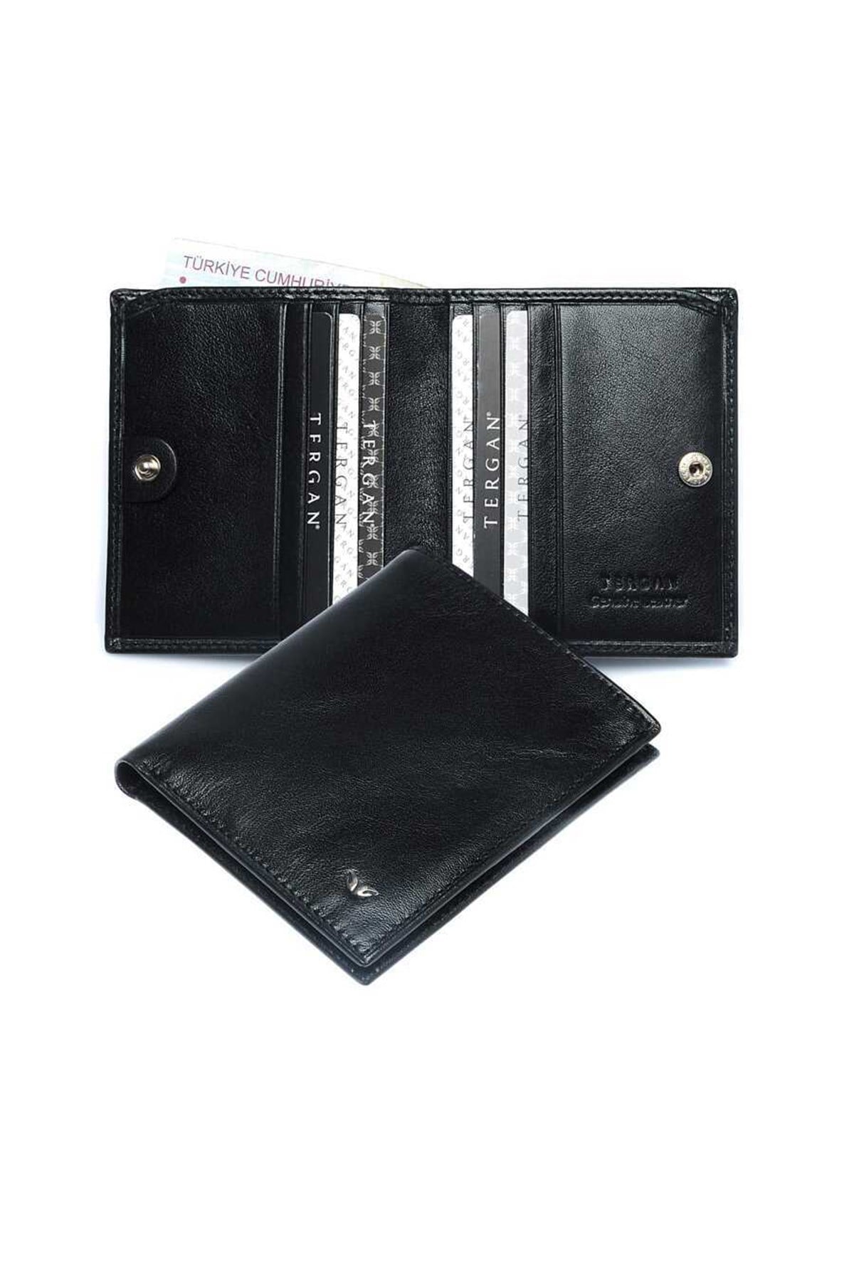 Tergan S1CE00001500-B06  Hakiki Deri Erkek Cüzdan - SİYAH
