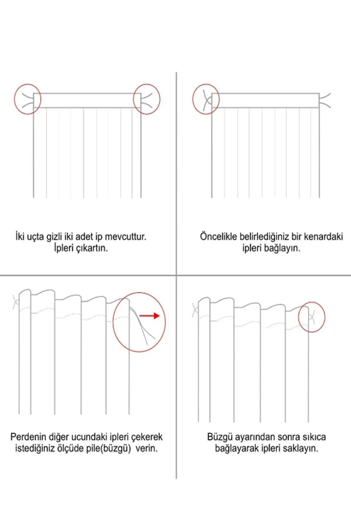 Blackout Açık Gri Karartma Fon Perde