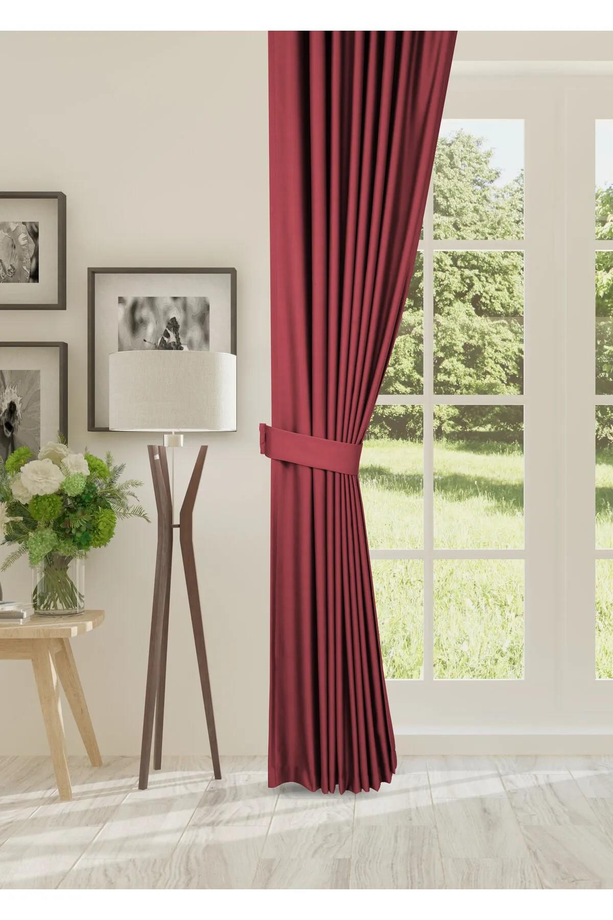 Blackout Bordo Karartma Fon Perde