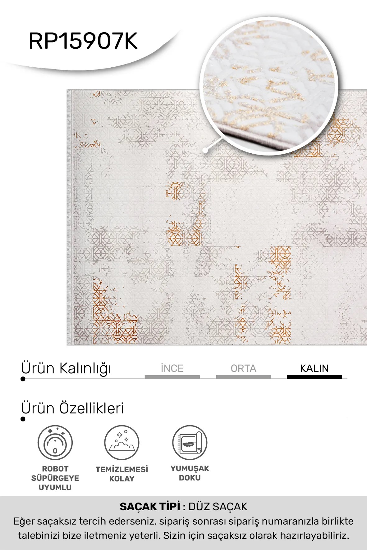 ARSİNA- Kahve/Krem- Özel Ölçü-Salon , Oturma Odası ve Koridor Halısı-Robot Süpürgeye Uyumlu-Kolay Temizlenebilir-Uygun Fiyat