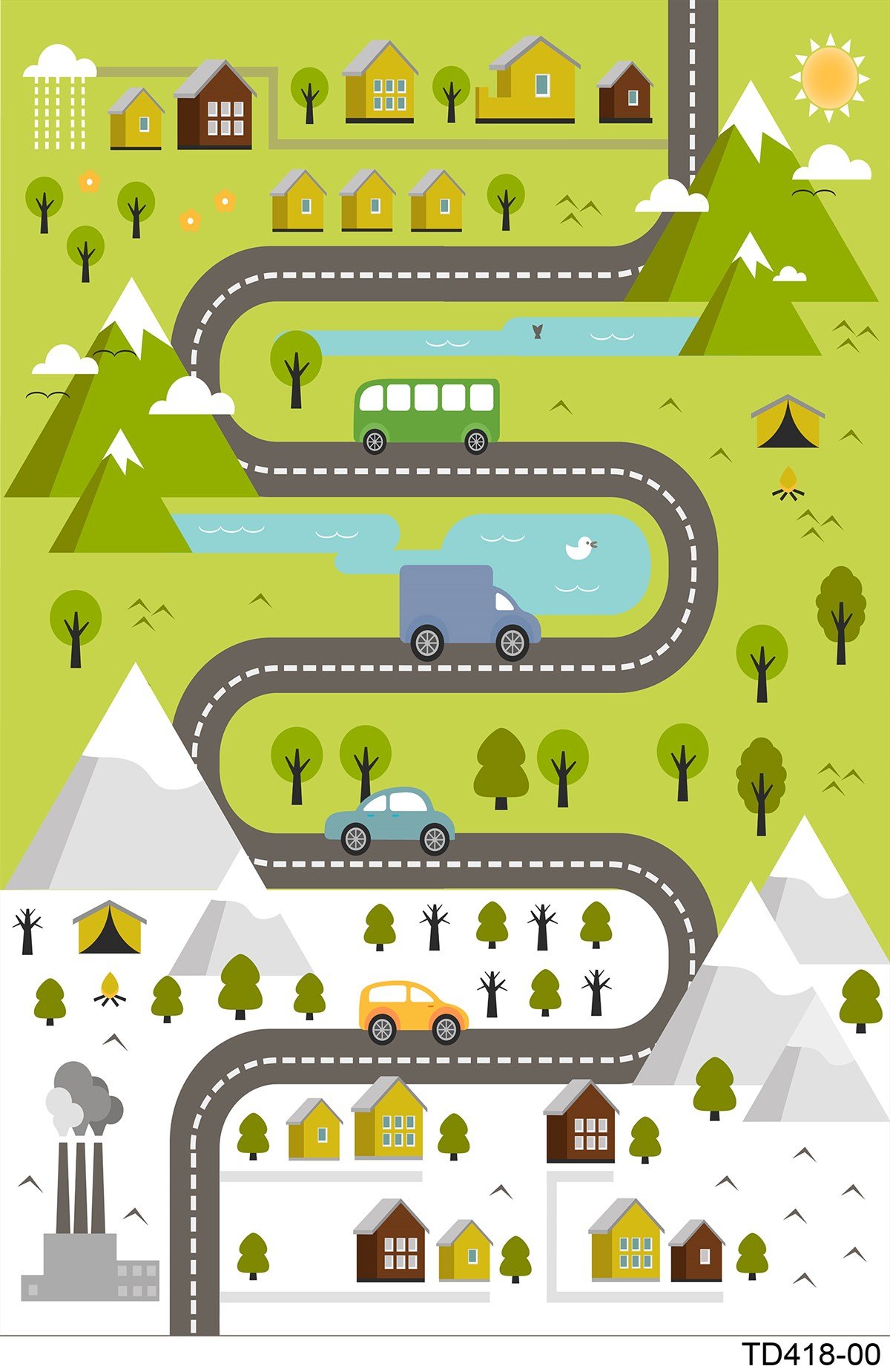 Elena DijiMod Baskı TD418-00