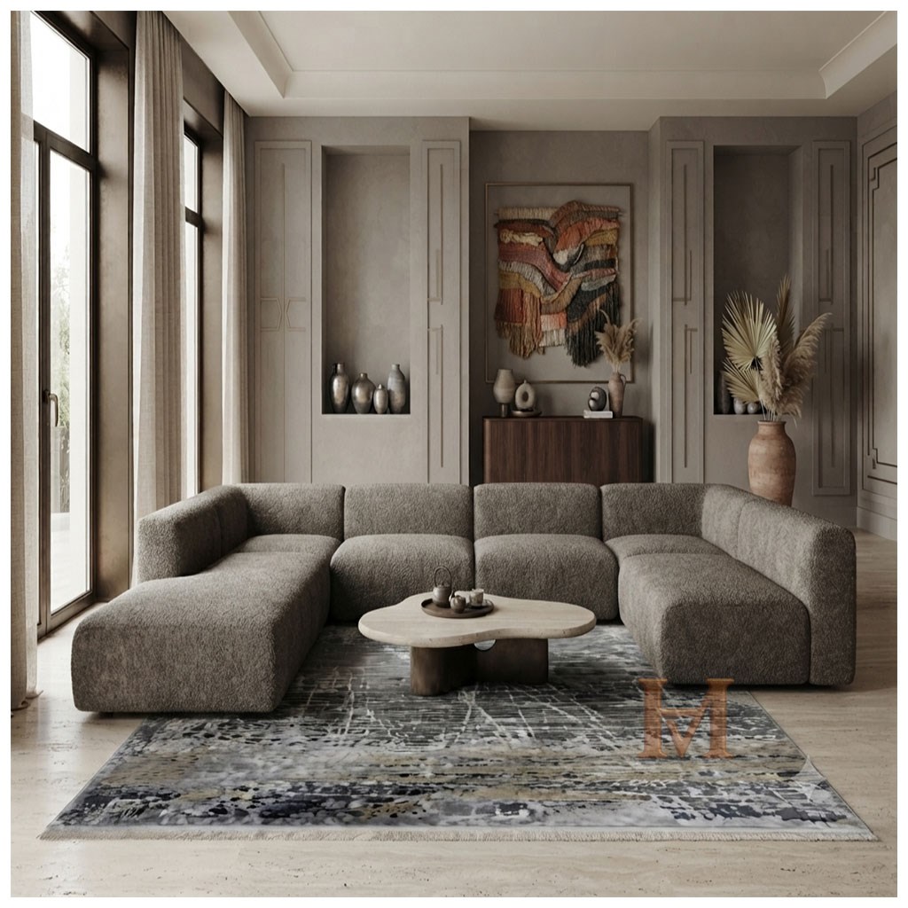 Empera Raymond Plus 6703 Chambery Modern Halı | Akrilik Viskon Pamuk TabanPera LussoPera Lusso tuğra dv04