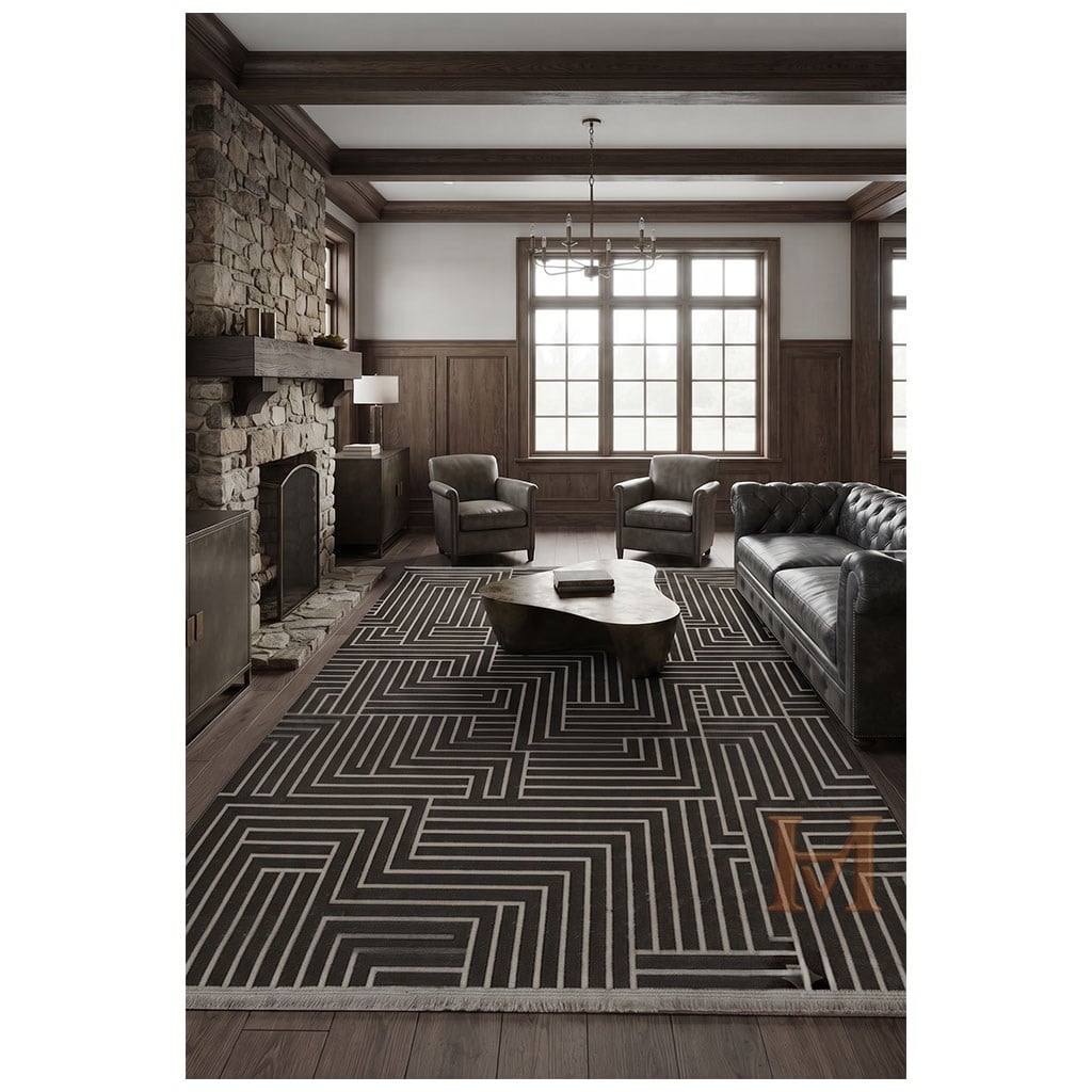 Kashe Always Halı Modelleri ve Fiyatları | Modern Salon HalılarıPera Lussokashe halı always 7093 antrasit