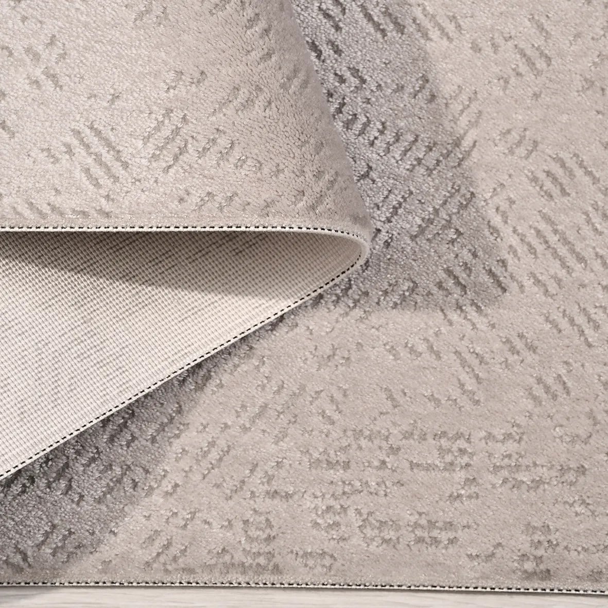 NARİN -Gri -Oturma Odası,Salon,Mutfak, Koridor- Robot Süpürgeye Uyumlu -Kolay Temizlenebilir