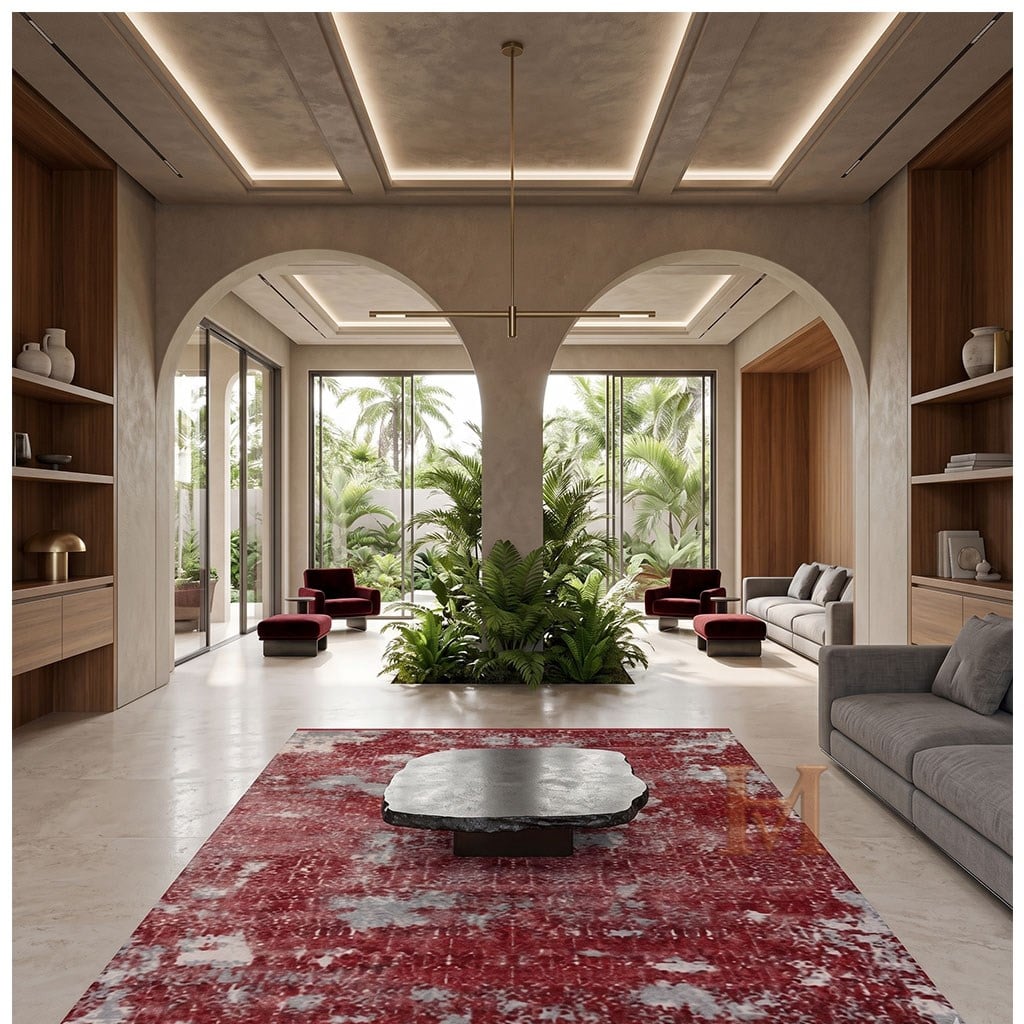 Royal Palette PA04C Halı | Modern Bordo Kırmızı Salon HalısıRoyal HalıROYAL DA PALETTE PA04C 200*290