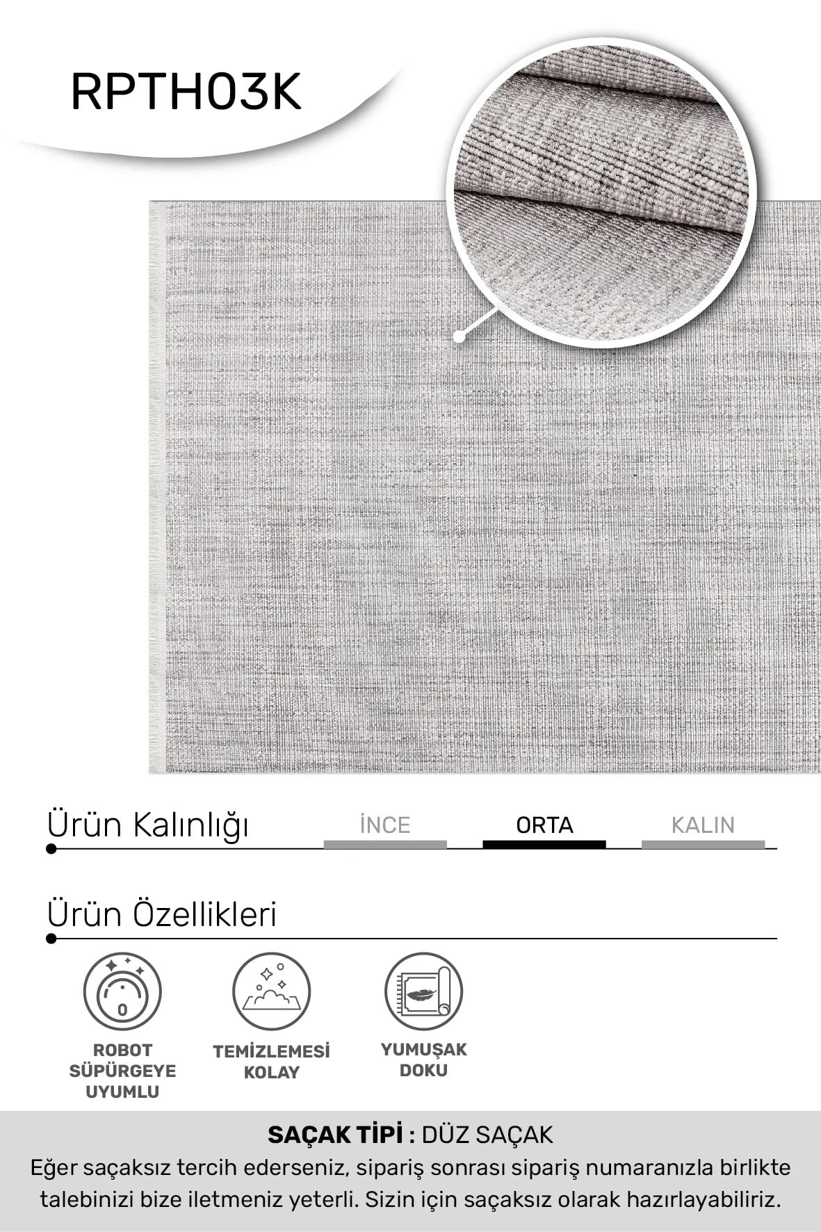 TUNA-Bej - Özel Ölçü-Oturma Odası,Koridor halısı-Robot Süpürgeye Uyumlu-Kolay Temizlenebilir-Uygun Fiyat-dekoratif-bukleli
