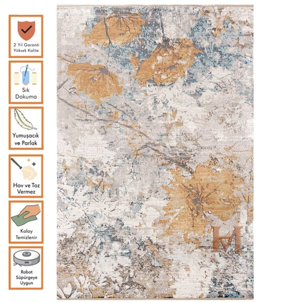 Woolknot Halı Ruby SerisiWoolknotWOOLKNOT RUBY RB001 KREM MAVİ