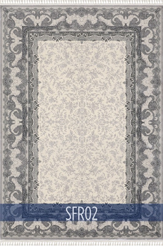 WoolknotWOOLKNOT HALI SAFİR SFR02 KREM_GRİ