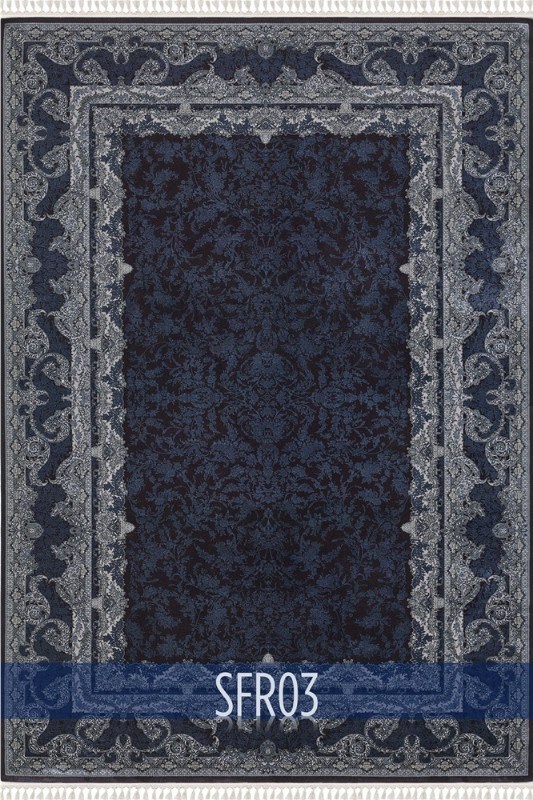 WoolknotWOOLKNOT HALI SAFİR SFR03 LACİVERT_MAVİ