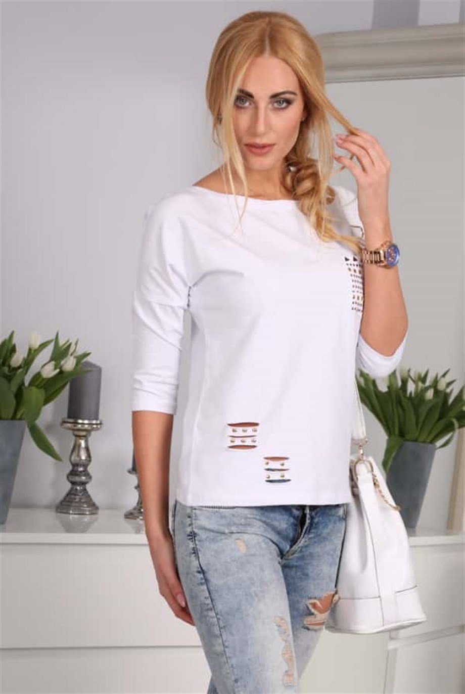 Lazer Kesim Taşlı Body