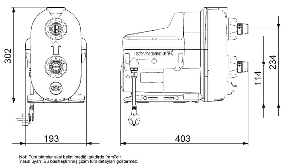 Grundfos Scala2 3-45 Akcdde 1X200-240V 50/60Hz