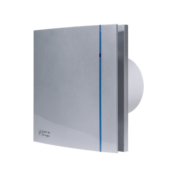 Soler Palau SILENT-100 CHZ SILVER DESIGN (Zamanlayıcılı ve Nem Sensörlü) Mini Aksiyel Fan 