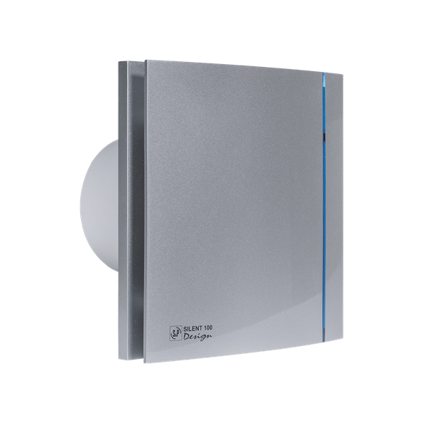 Soler Palau SILENT-100 CHZ SILVER DESIGN (Zamanlayıcılı ve Nem Sensörlü) Mini Aksiyel Fan 