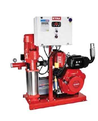 YKO 10/7-30 / D10 - (2x12m³/h - 65mSS) - 1 Elektrik + 1 Dizel Yangın Hidroforu