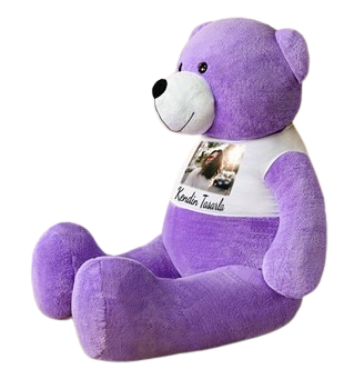 180 cm Kişiye Özel Tişörtlü Tatlım Peluş Ayıcık (%100 Yerli)