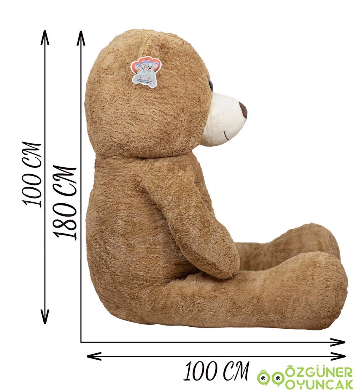 180 Cm Papyonlu Pelüş Ayıcık