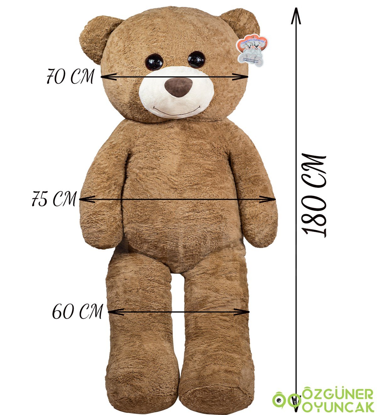 180 Cm Papyonlu Pelüş Ayıcık