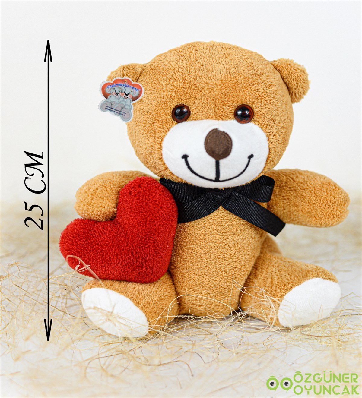 25 cm Kalpli Çiçek Ayı