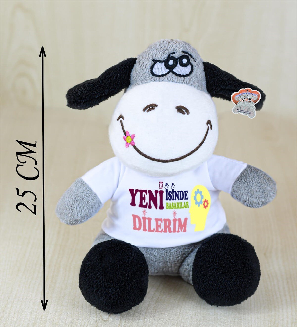 25 Cm Tişörtlü Çiçek Eşekcik