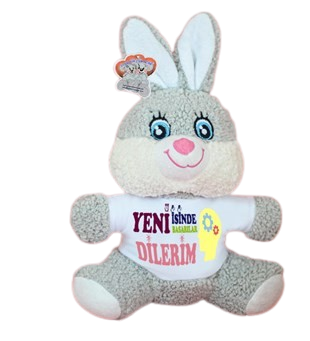 25 Cm Tişörtlü Çiçek Tavşancık