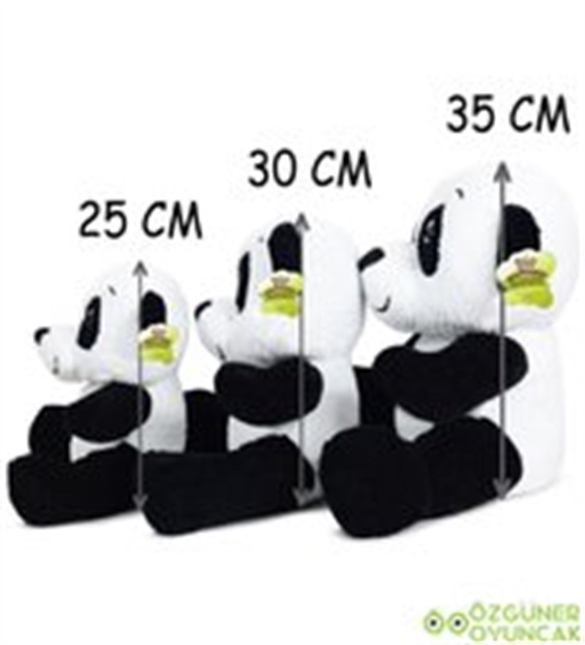 3'lü Sevimli Panda Ailesi
