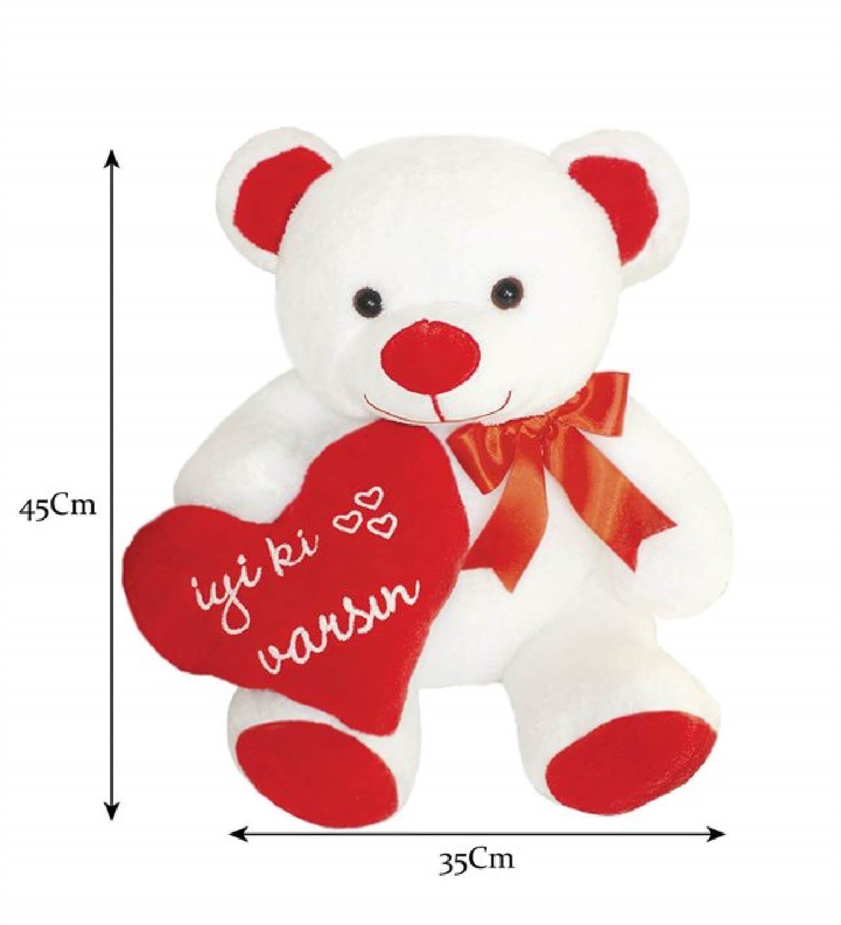 45 cm İyi ki Varsın Kalpli Ayıcık