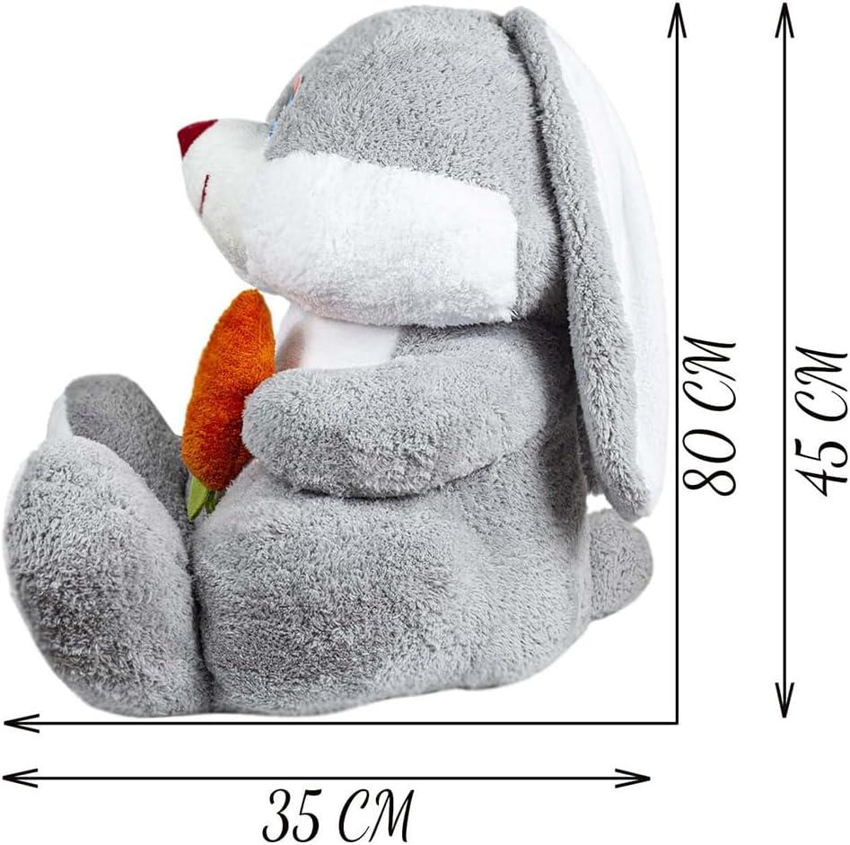50 cm Elinde Havuç Tutan Tavşan