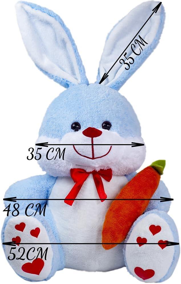 50 cm Elinde Havuç Tutan Tavşan