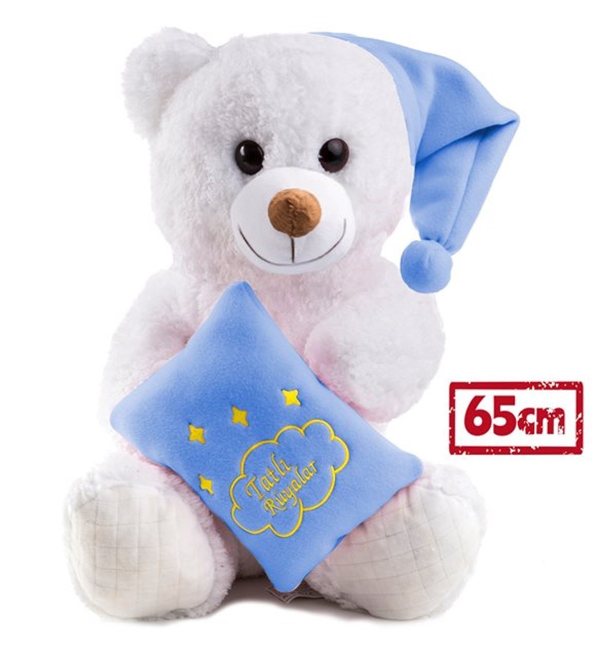 65 cm Tatlı Rüyalar Dileyen Peluş Ayıcık
