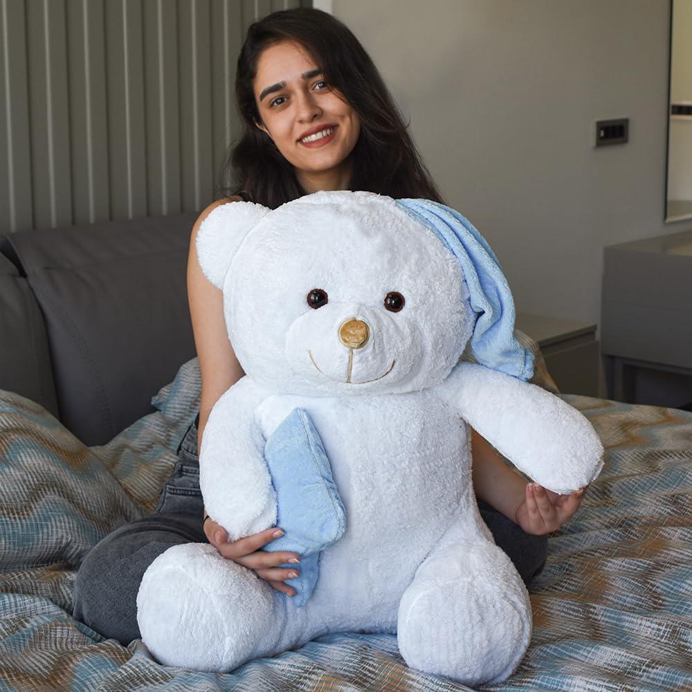 80 cm Yastıklı Uyku Arkadaşı Pelüş Ayı